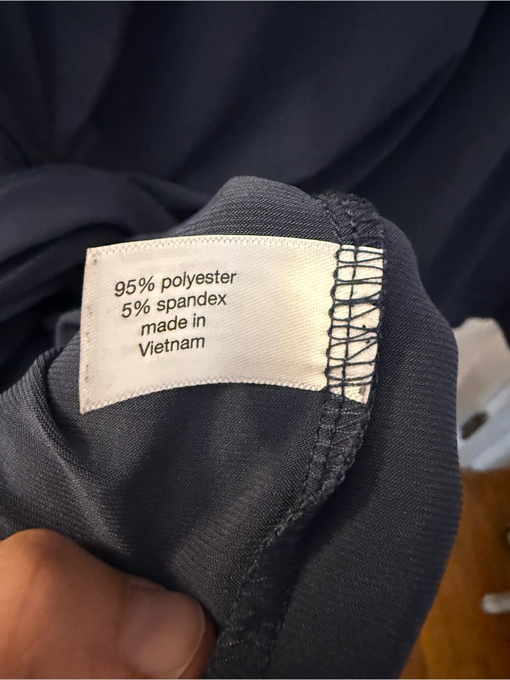 Lane Bryant 3/4 sleeve pleat-front top, slate blue 18/20 - Picture 4 of 4